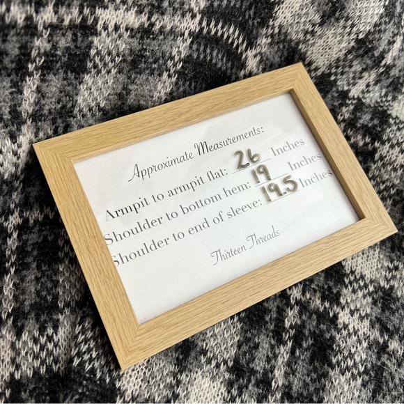 Banana Republic Gray Black Plaid V-Neck Wool Mohair Blend Sweater - Picture 7 of 7